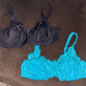 2 pair of Barely Breezies Bras